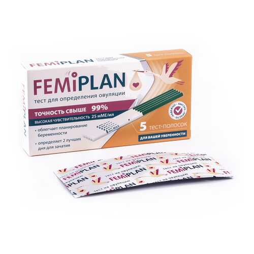 Тест FEMiPLAN для определения овуляции тест-полоска 5 шт. в Доктор Столетов