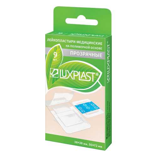 Пластырь Luxplast прозрачный на полимерной основе 9 шт. в Доктор Столетов