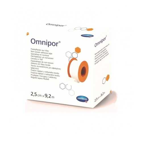 Пластырь Omnipor фиксирующий из нетканого для чувствительной кожи 2,5 см х 9,2 м в Доктор Столетов
