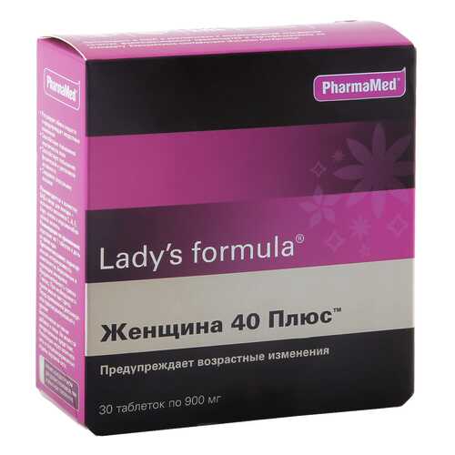 Lady's formula PharmaMed женщина 40 плюс таблетки 30 шт. в Доктор Столетов