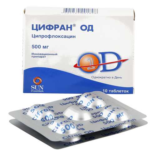 Цифран ОД таблетки пролонг 500 мг 10 шт. в Доктор Столетов