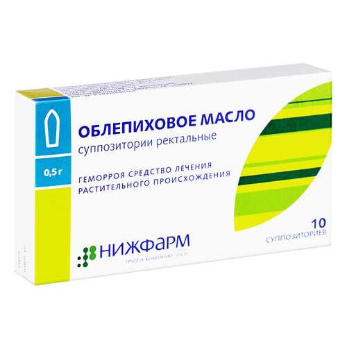Облепиховое масло свечи 0.5 г N10 в Доктор Столетов