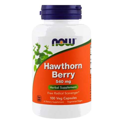 Для сердца и сосудов NOW Hawthorn Berry 540 мг 100 капсул в Доктор Столетов