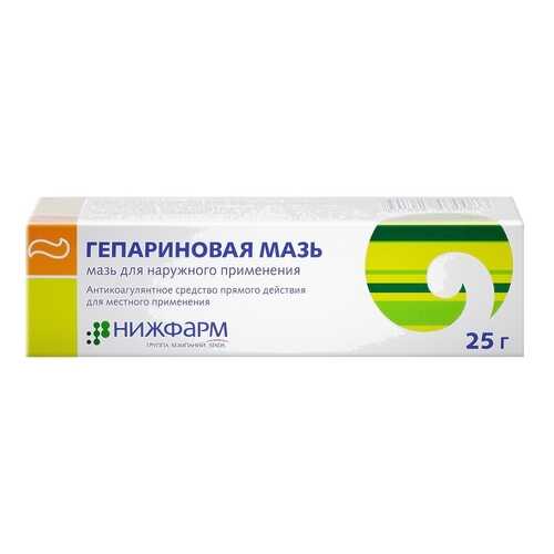 Гепариновая мазь 25 г Нижфарм в Доктор Столетов