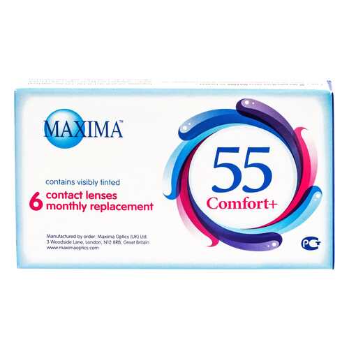 Контактные линзы Maxima 55 Comfort Plus 6 линз R 8,6 -0,50 в Доктор Столетов