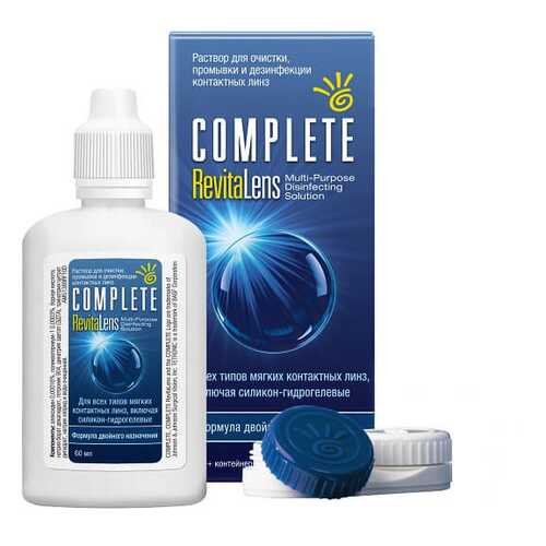Раствор Complete RevitaLens 60 мл + контейнер в Доктор Столетов