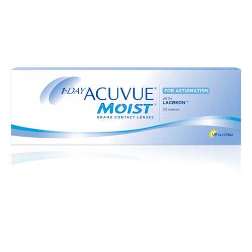 Контактные линзы 1-Day Acuvue Moist for Astigmatism 30 линз -7,50/-2,25/160 в Доктор Столетов