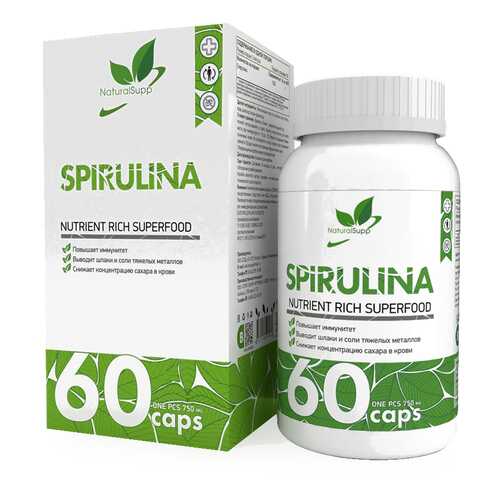 Добавка Спирулина NATURALSUPP Spirulina капсулы 60 шт. в Доктор Столетов